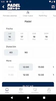 Padel DiR android App screenshot 0